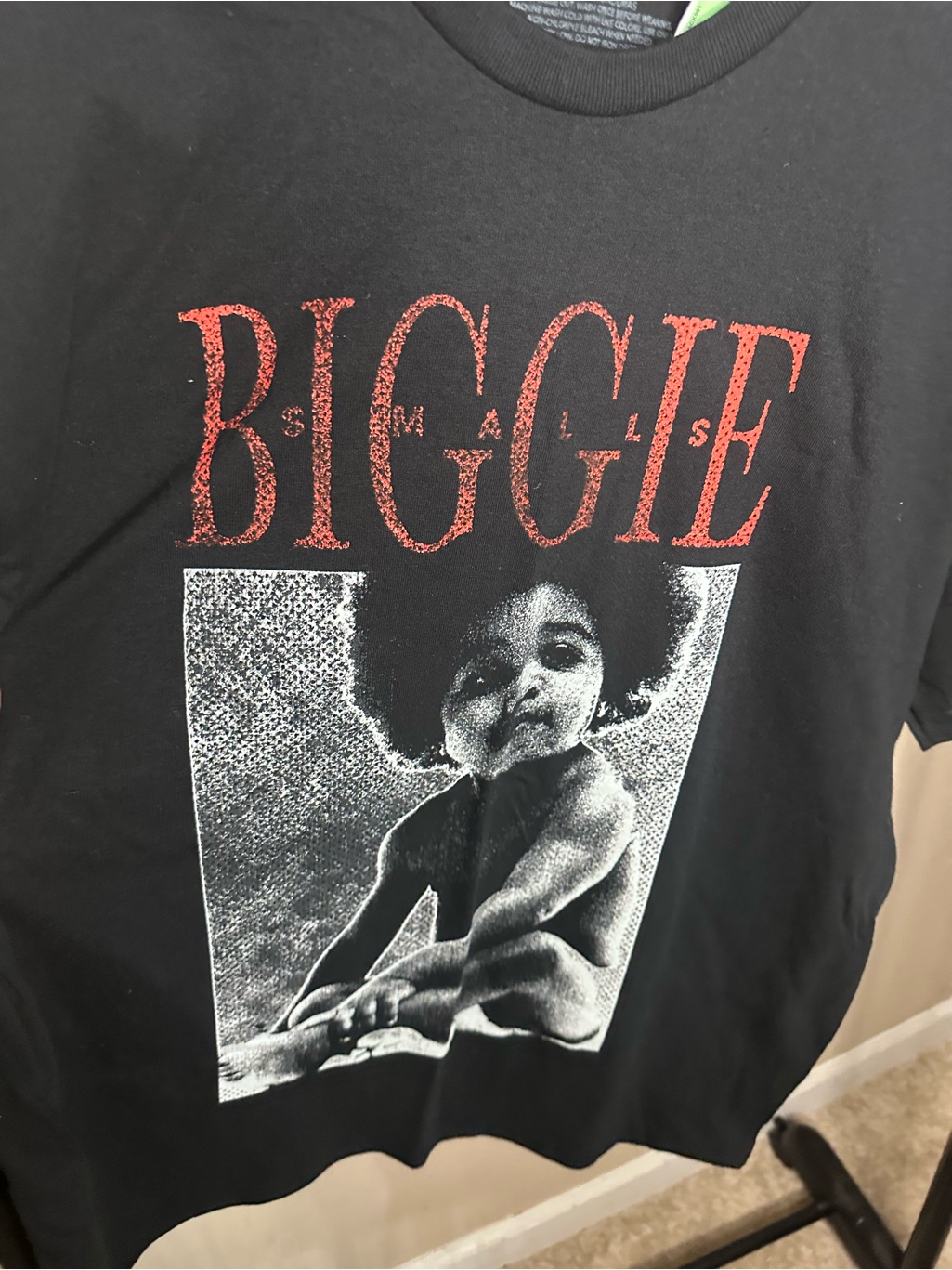 Biggie Graphic Black Tee